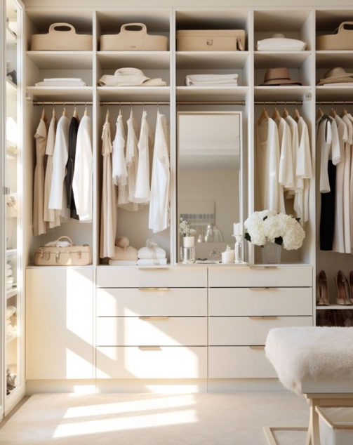 Built-In Closet Wall Ideas_ The Genius Way to Convert Your Basic Space for Max Storage!